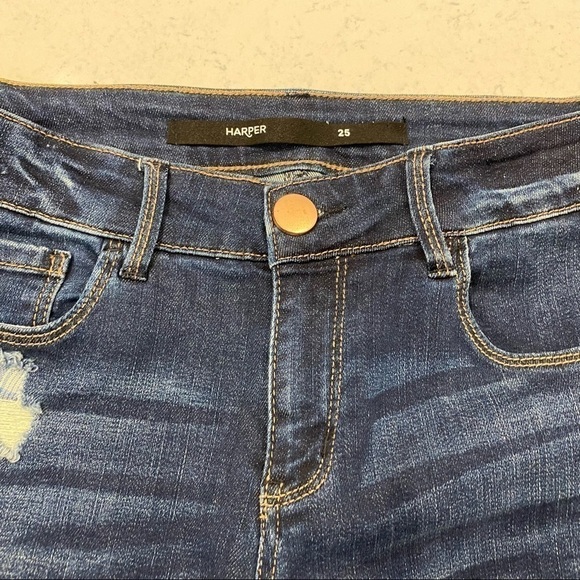 HARPER Skinny Distressed Jeans Size 25 - Picture 4 of 4